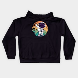 Cute astronaut in galaxy Kids Hoodie